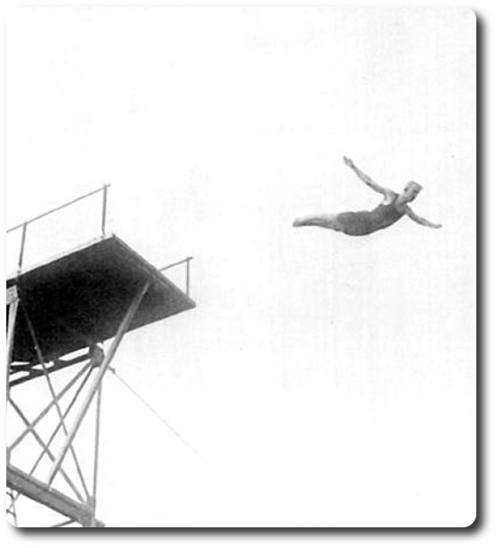 Saltador de trampolín. Juegos olímpicos de 1908