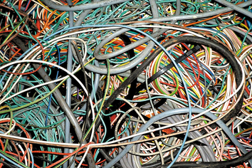Cables desordenados