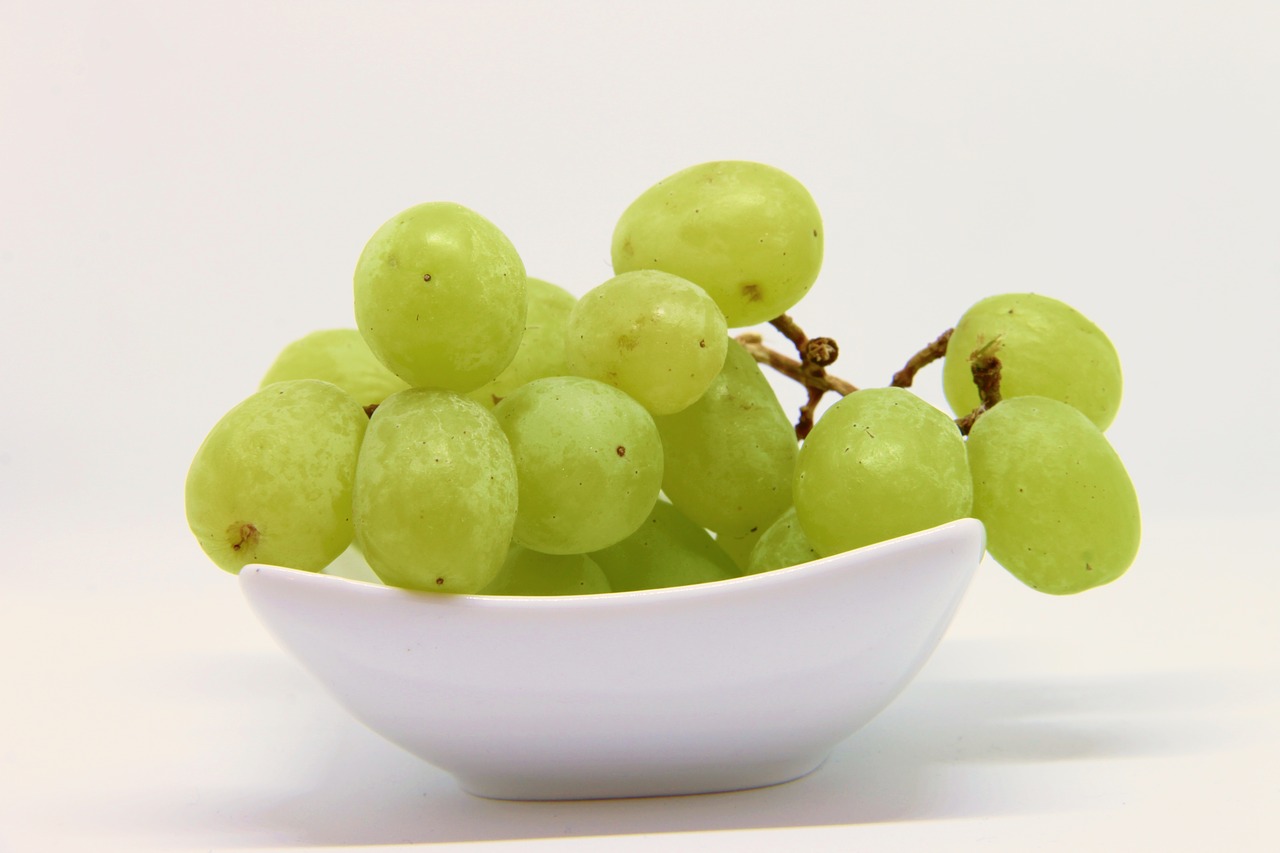 Bandeja pequeña de uvas