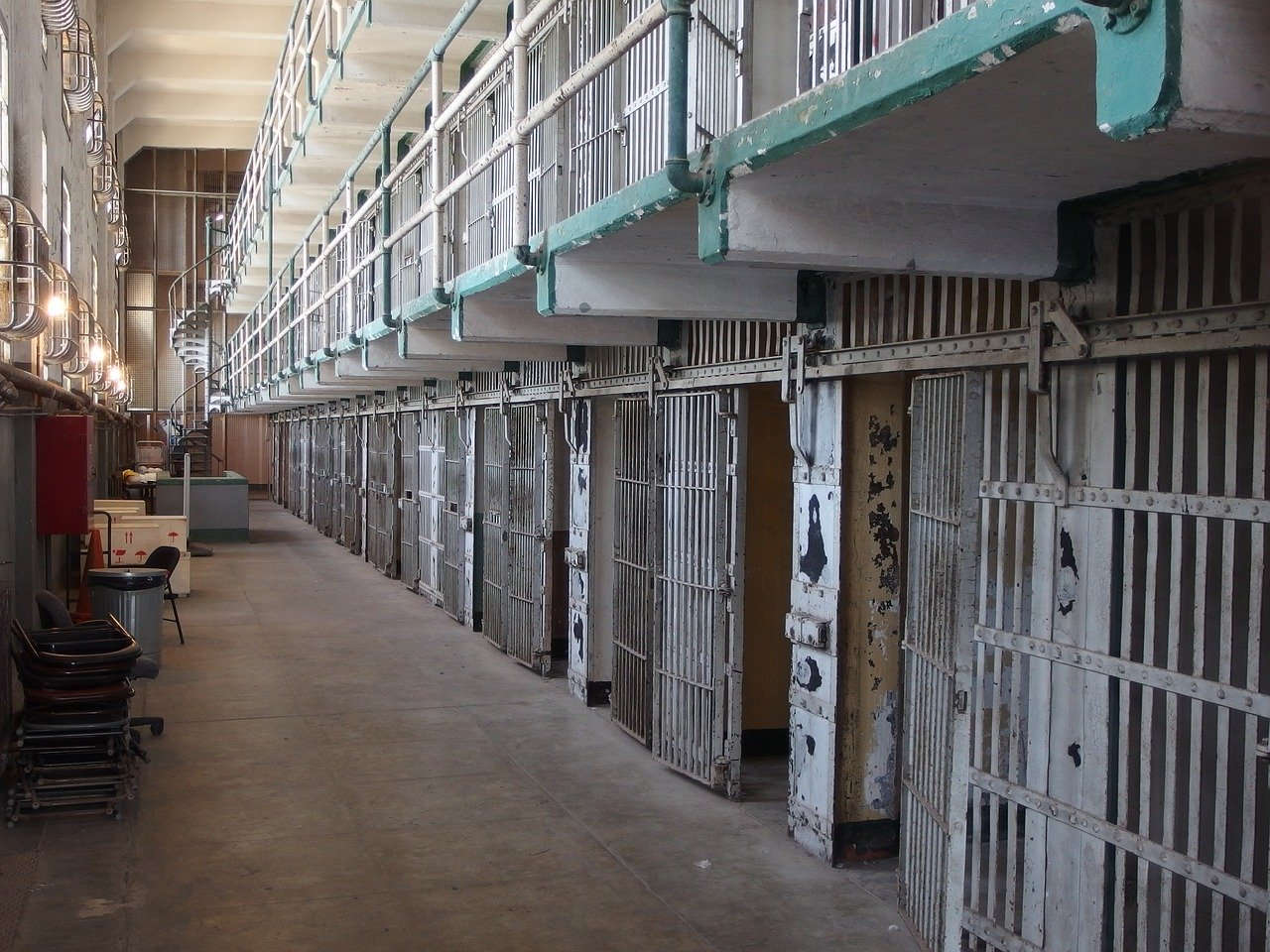 Pasillo de celdas de Alcatraz