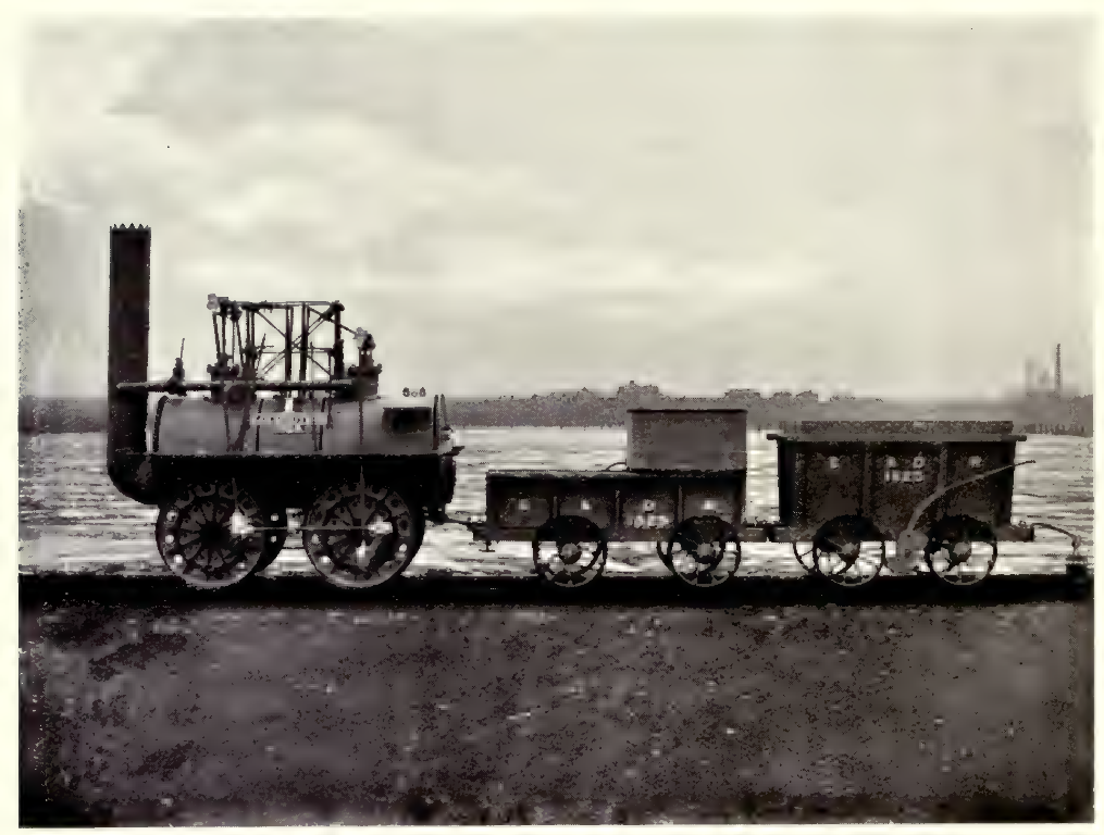 Locomotora y tender de 1825