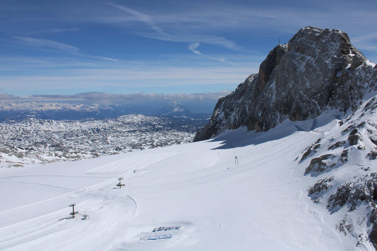 Pista de esqu&iacute; de Hoher Dachstein, en los alpes